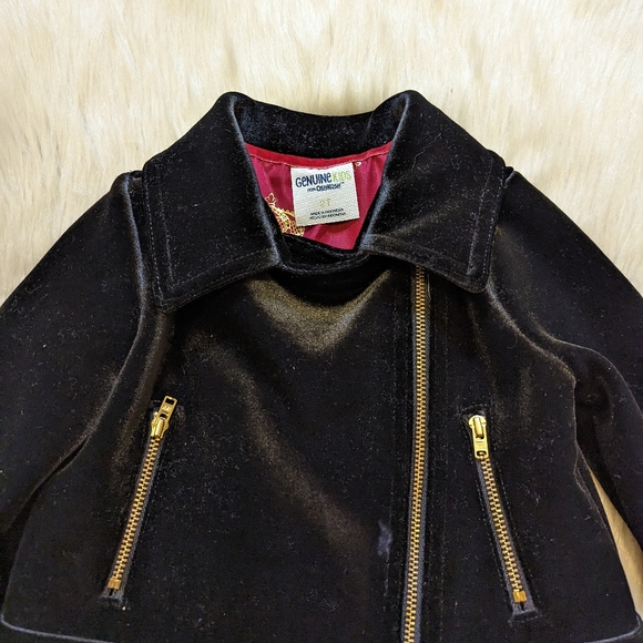 Oshkosh B'gosh black velvet jacket size 2T - Picture 3 of 7